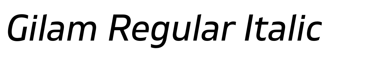 Gilam Regular Italic
